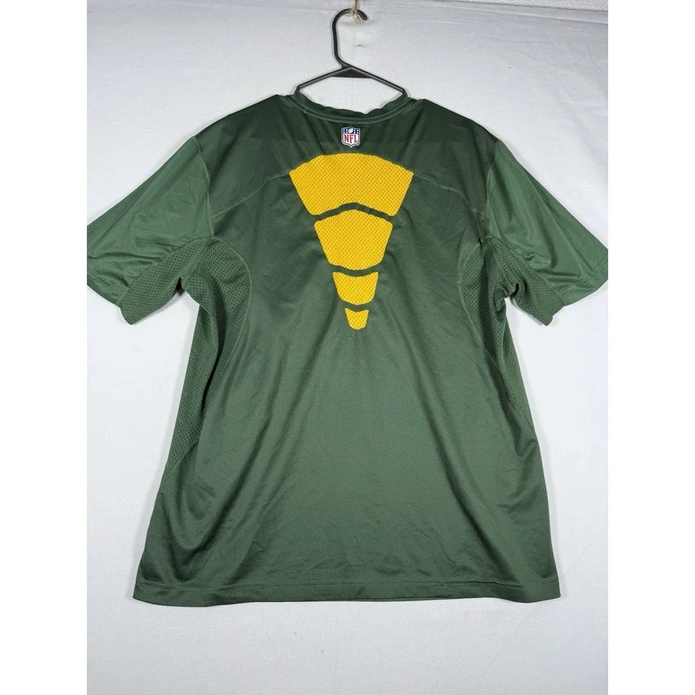 Nike Dri-FIT Green Bay Packers NFL On Field Training Green T-Shirt Mens XL